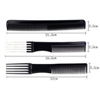 Bronson Professional 10 Pcs Combs Set with Multipurpose Styling Comb | Grocsy