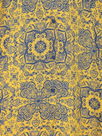 Aramya High Low Rayon Geometric Print Women's Kurta - Yellow | Grocsy