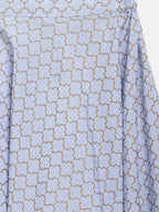 Ahalyaa Blue Crepe Printed Kids Kurta With Harem Pants For Girls | Grocsy