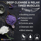 Soulflower Aromatherapy Essential Oil Lavender Bath Salt | Grocsy