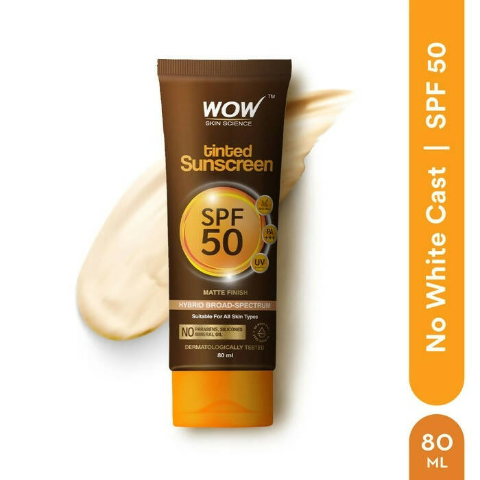 Wow Skin Science Tinted Sunscreen SPF50 Pa+++ | Grocsy