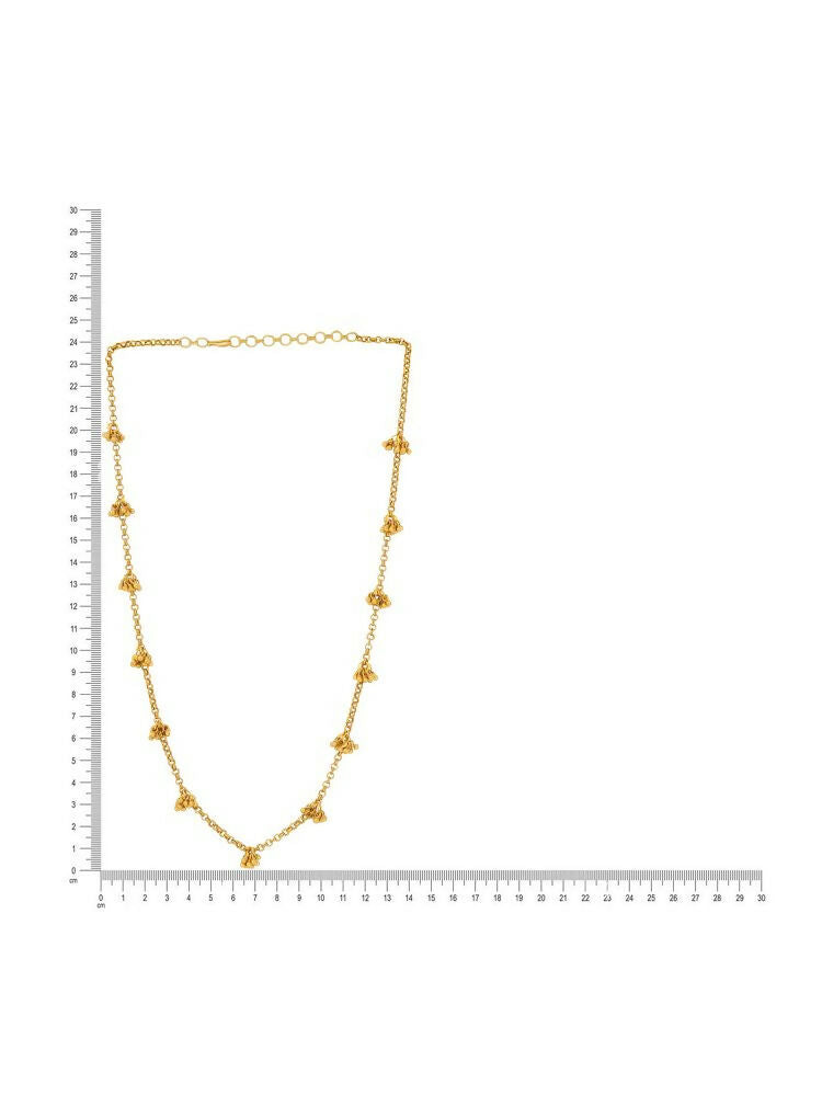 Brass Antique Polish Necklace - Ruby Raang | Grocsy