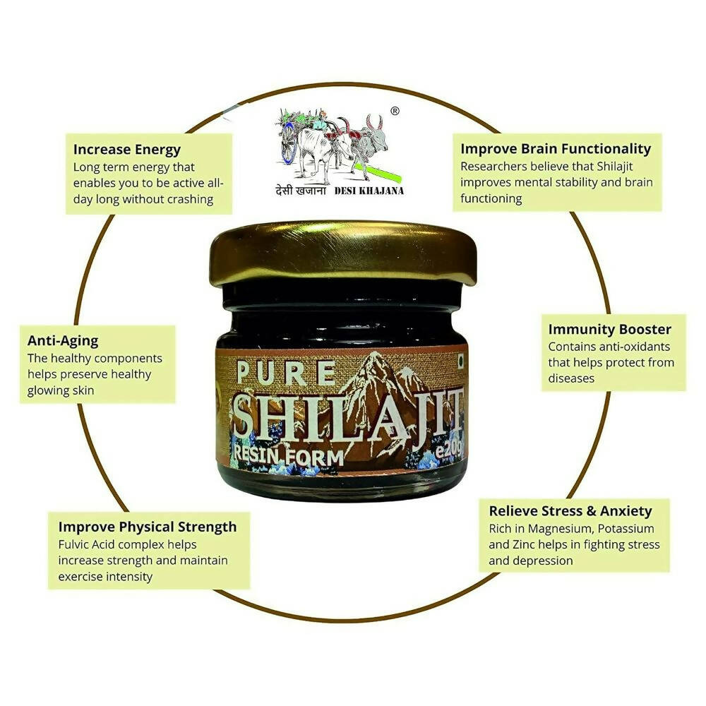 Desi Khajana Pure Himalayan Sj Resin Form | Grocsy