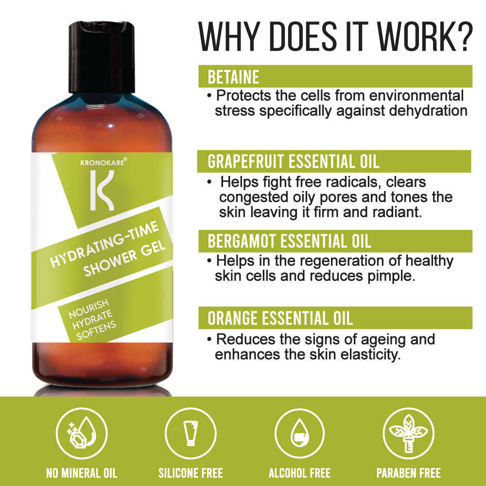 Kronokare Hydrating Time Shower Gel | Grocsy