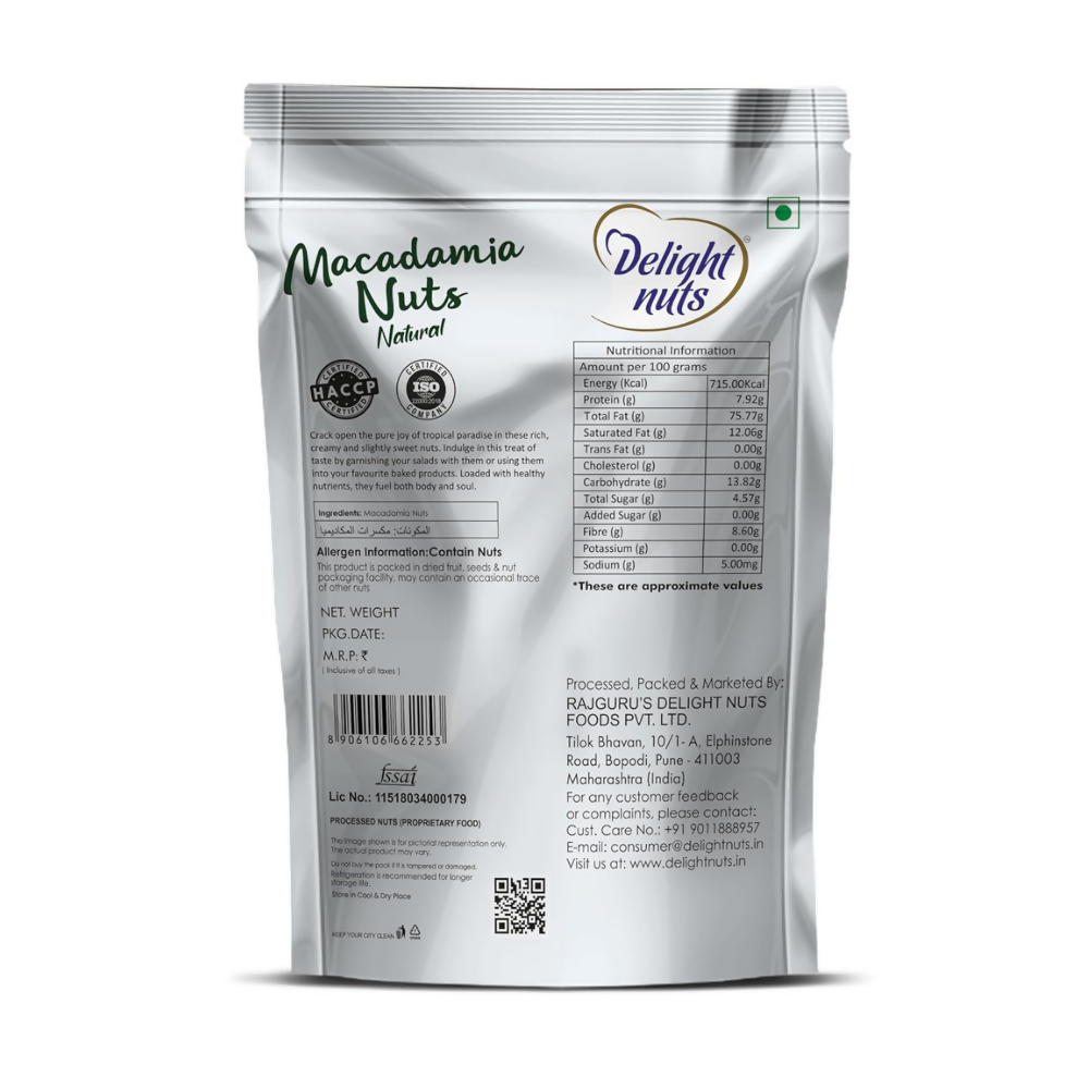 Delight nuts Macadamia Nuts Natural | Grocsy