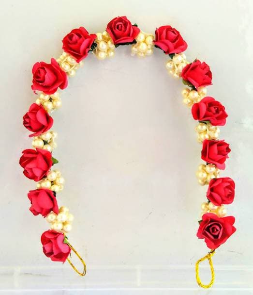Pink Moti Style Hair Gajra | Grocsy