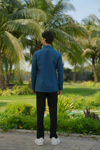 Sleek Teal Blue Shacket by Hilo Design | Grocsy