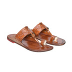 Stepsoft Men’S Leather Kolhapuri Chappals – Traditional Ethnic Footwear | Grocsy