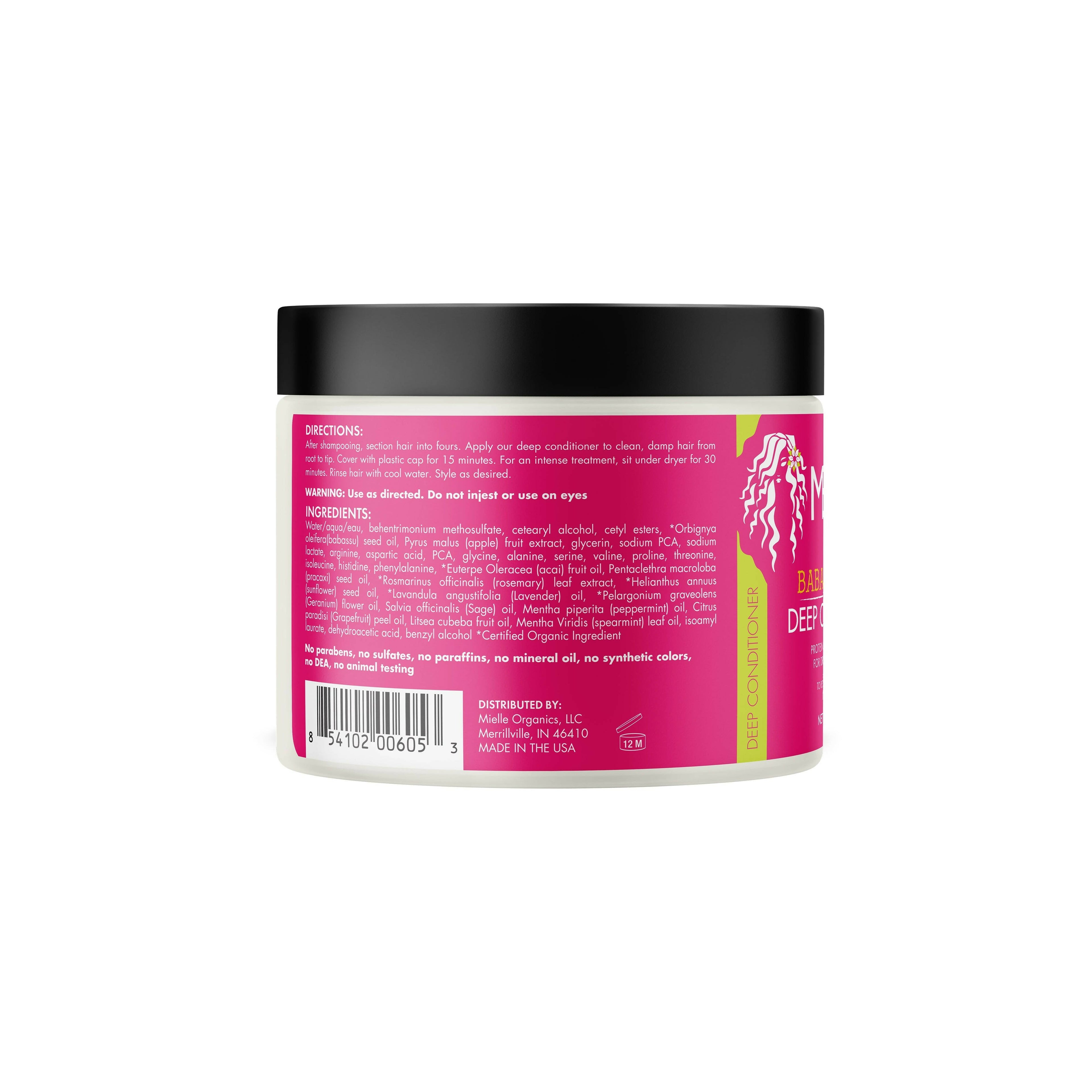 Mielle Babassu Oil And Mint Deep Conditioner | Grocsy