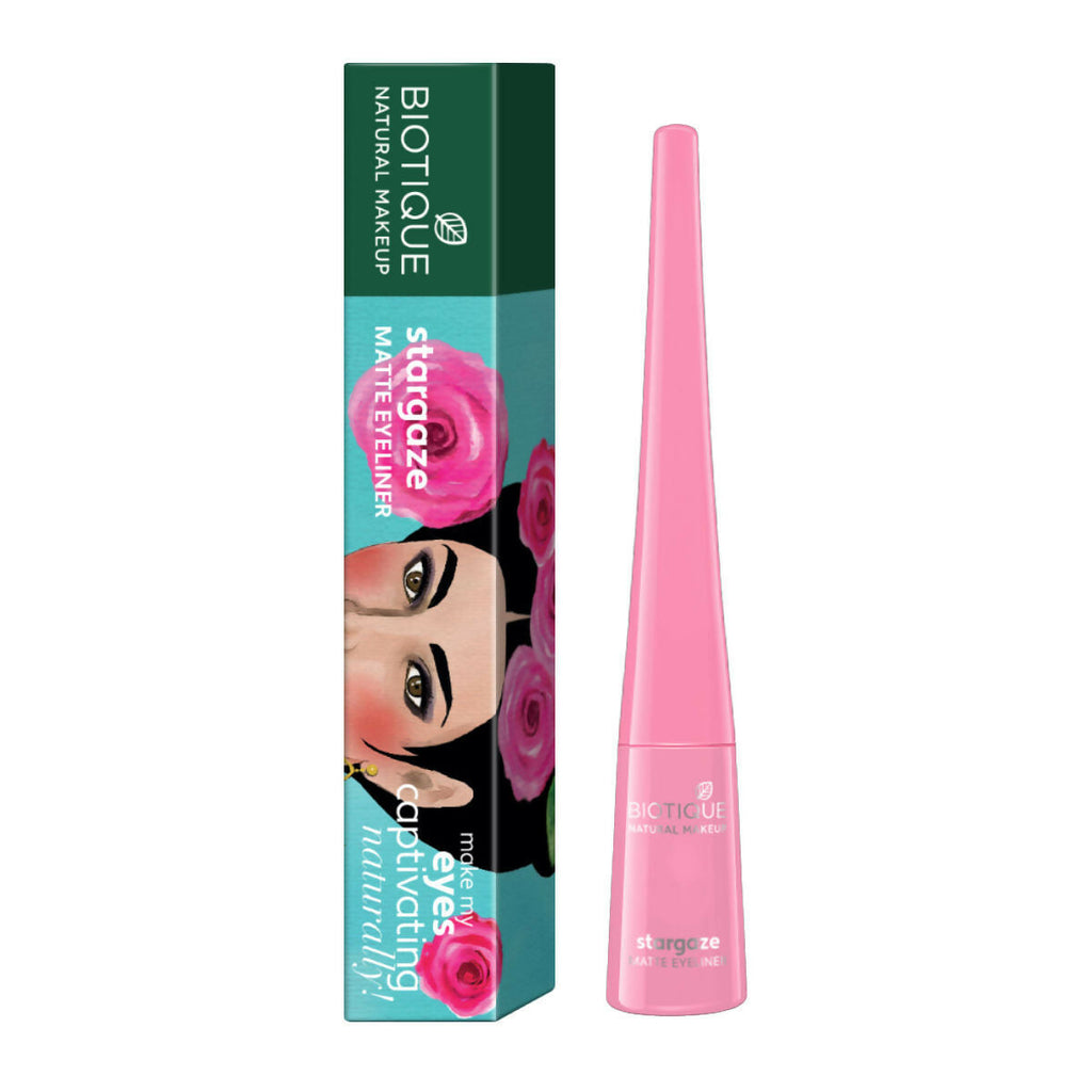 Biotique Stargaze Matte Eye Liner - Charcoal Black | Grocsy
