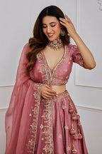 Jyoti Fashion Women's Onion Japan Satin Silk Sequins with Dori & Zari Embroidered Designer Lehenga Choli Set | Grocsy