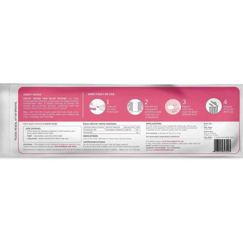 Sirona Period Pain Relief Patches | Grocsy