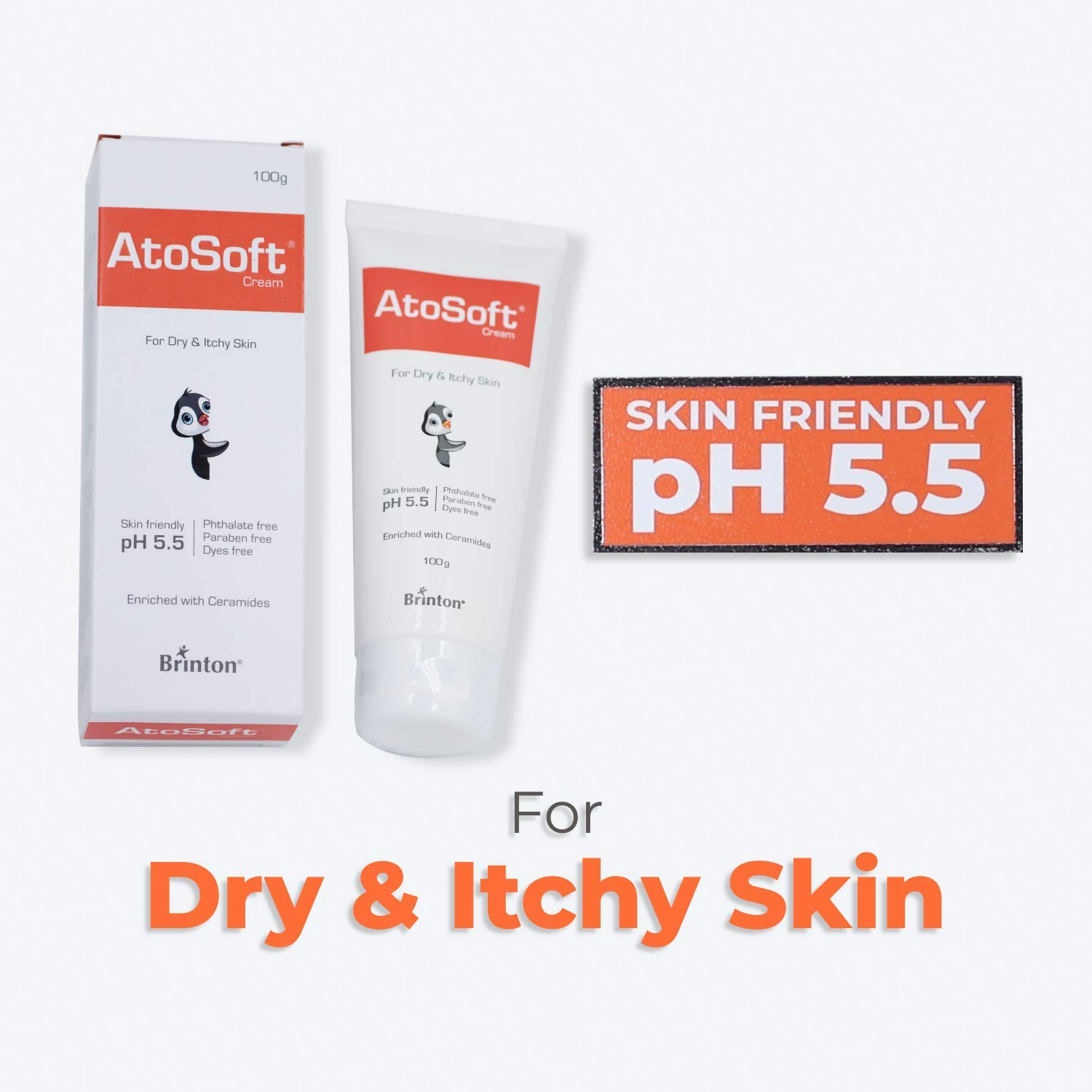 Brinton Atosoft Cream for Dry & Itchy Skin of Baby | Grocsy