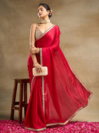 kasee Embroidered Silk Blend Saree | Grocsy