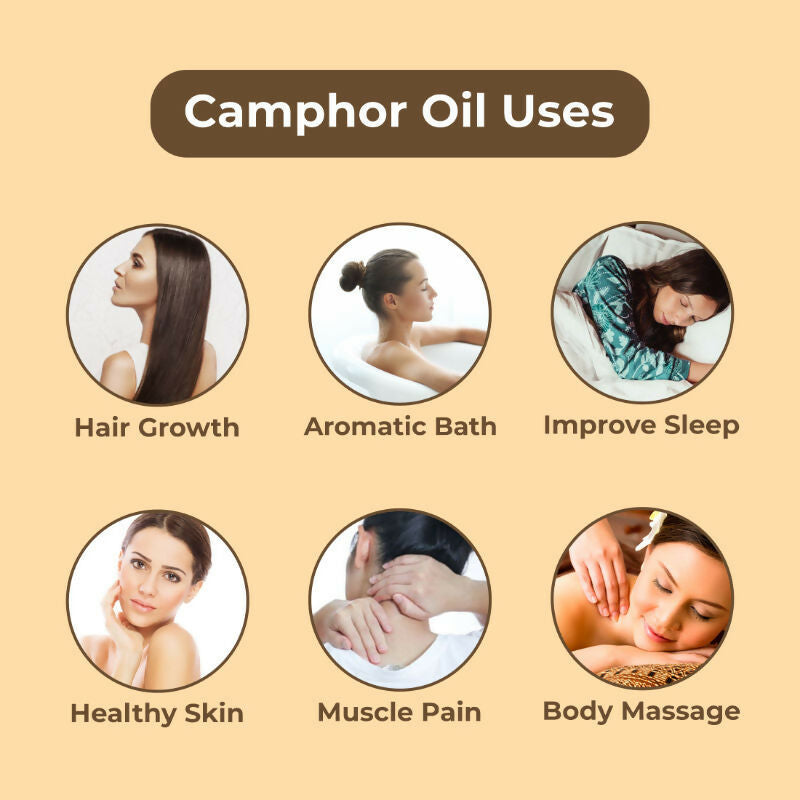 Skiura Nature 100% Natural Camphor Oil For Skin & Hair | Grocsy