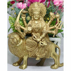 Chahat Premium Living Brass Sherawali Durga | Grocsy