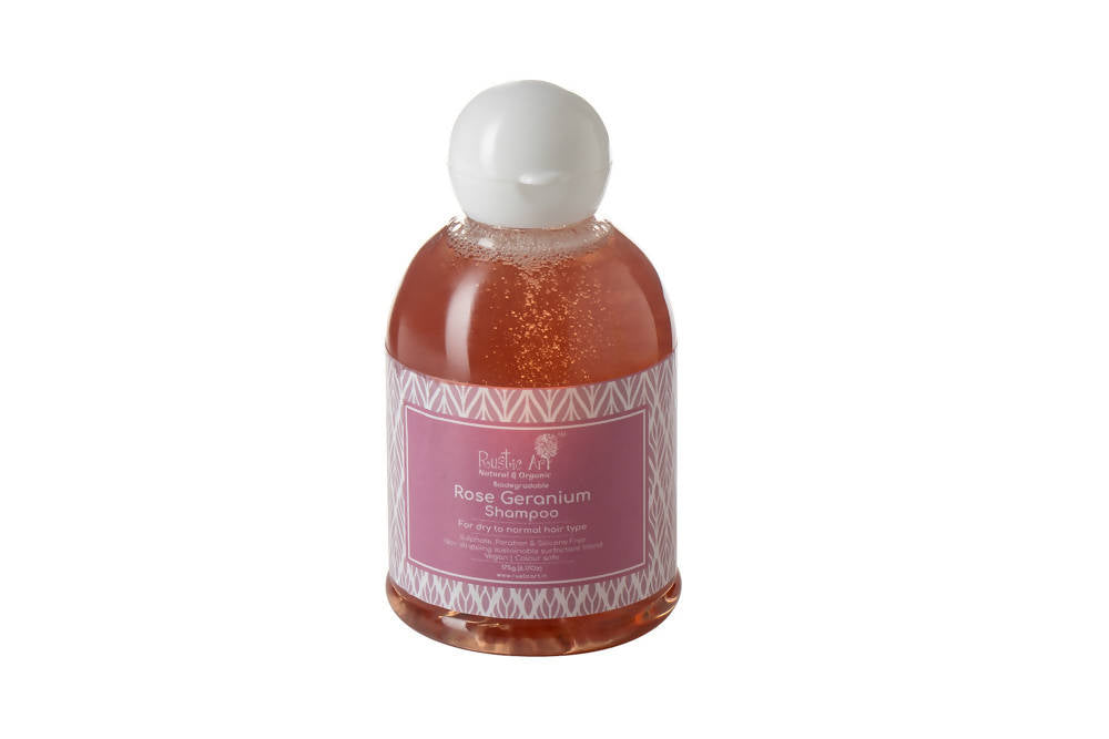 Rustic Art Rose Geranium Shampoo | Grocsy