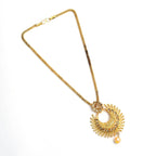 Mominos Fashion Johar Kamal Gold-Polished Brass Finish Long Necklace For Women (Golden) | Grocsy