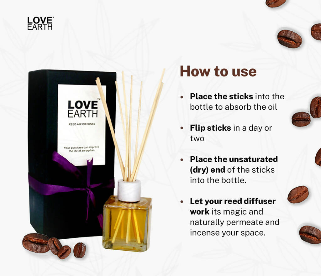 Love Earth Reed Diffuser-Coffee | Grocsy