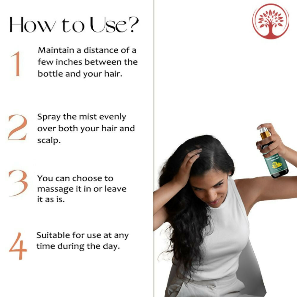 Ivory Natural Color Protection Hair Mist - Locks In Vibrant Hues, Adds Luminous Shine | Grocsy