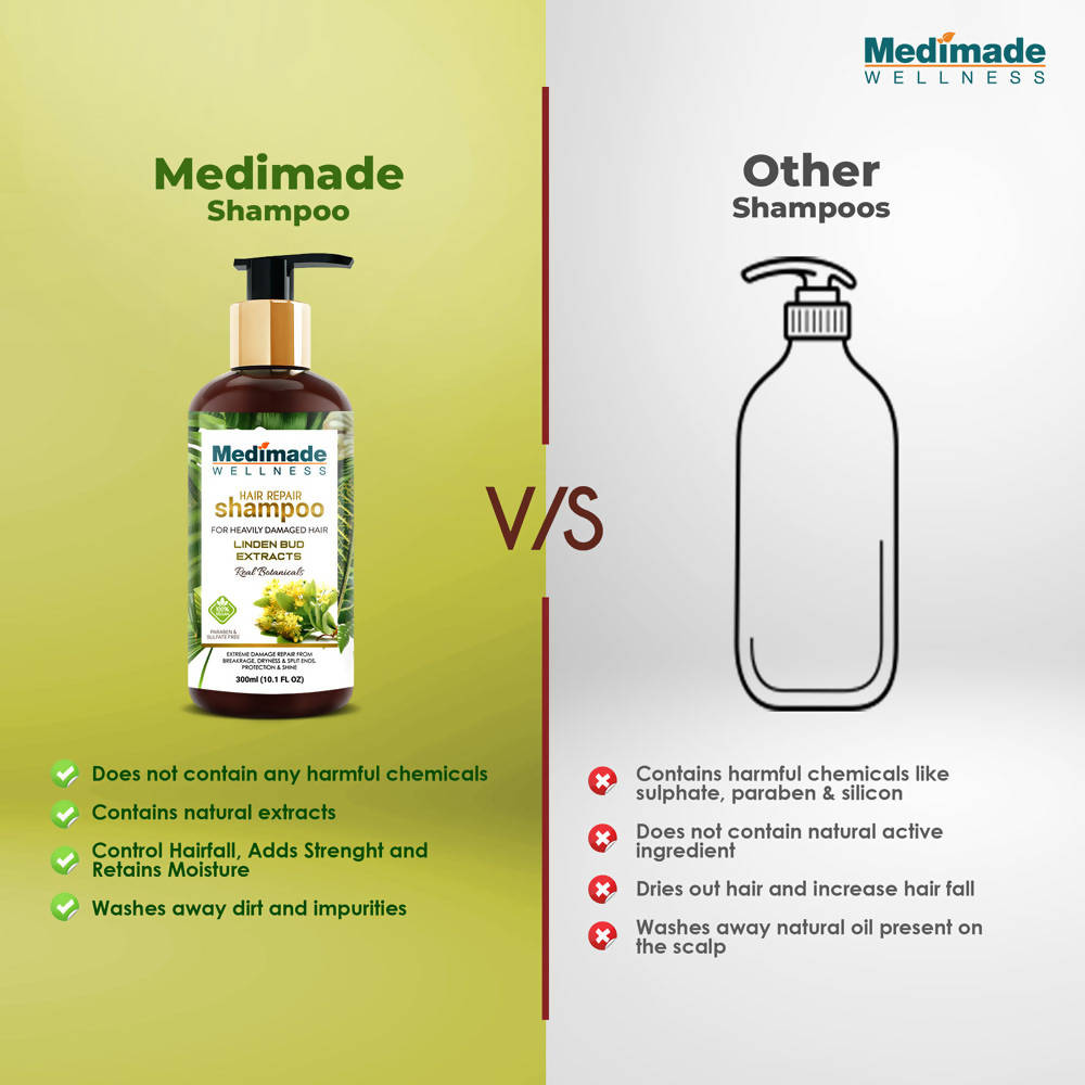 Medimade Wellness Hair Repair Shampoo with Linden Bud Extracts | Grocsy