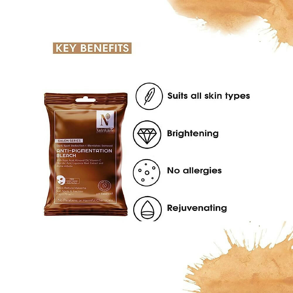 NutriGlow Advanced Organics Anti-pigmentation Bleach (6 in 1) | Grocsy