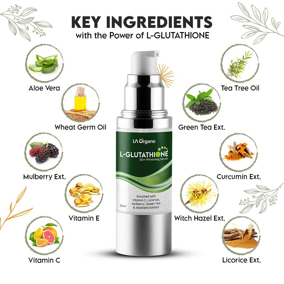 LA Organo L-Glutathione Serum For Skin Whitening | Grocsy