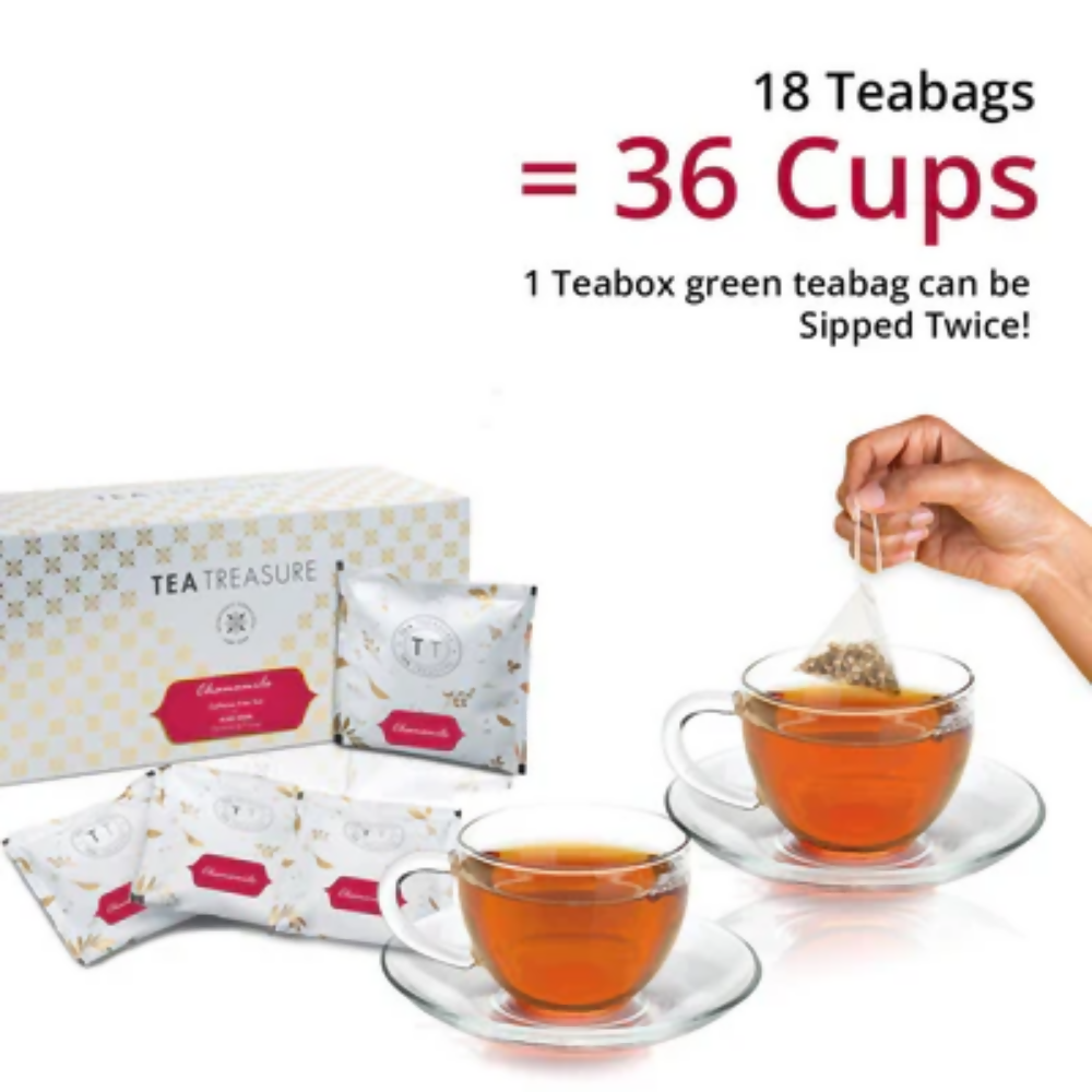 Tea Treasure Pure Chamomile Tea Bags | Grocsy
