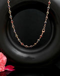 VOJ Gold-Polished Chain For Women With Multi Colour Hearts | Grocsy