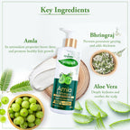 VI-JOHN Prakritik Amla & Bhringraj Conditioner, Vitamin C for deep-rooted care,100% Bio Actives | Grocsy