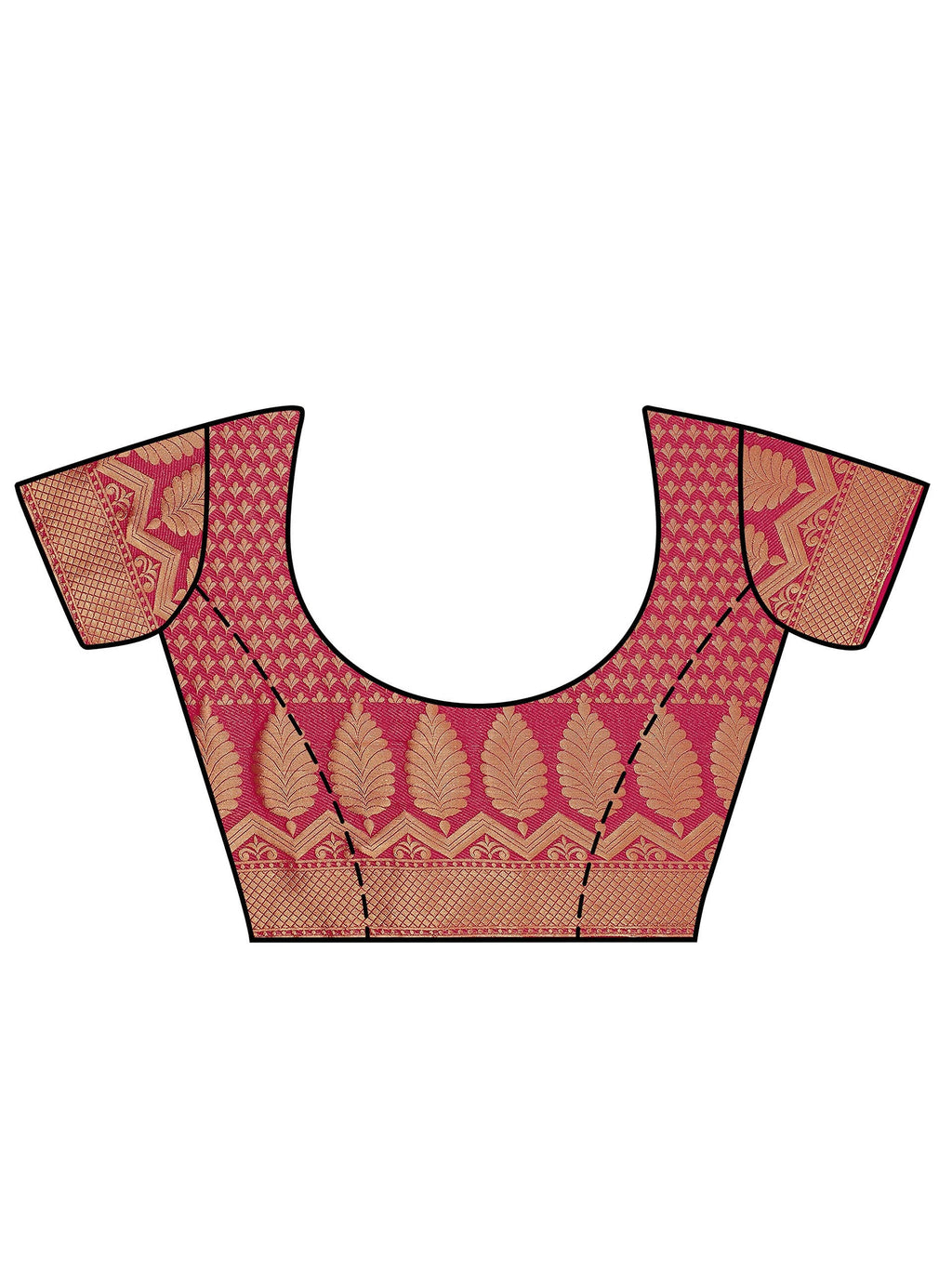 Mimosa Women's Mysore Silk Pink Saree | Grocsy
