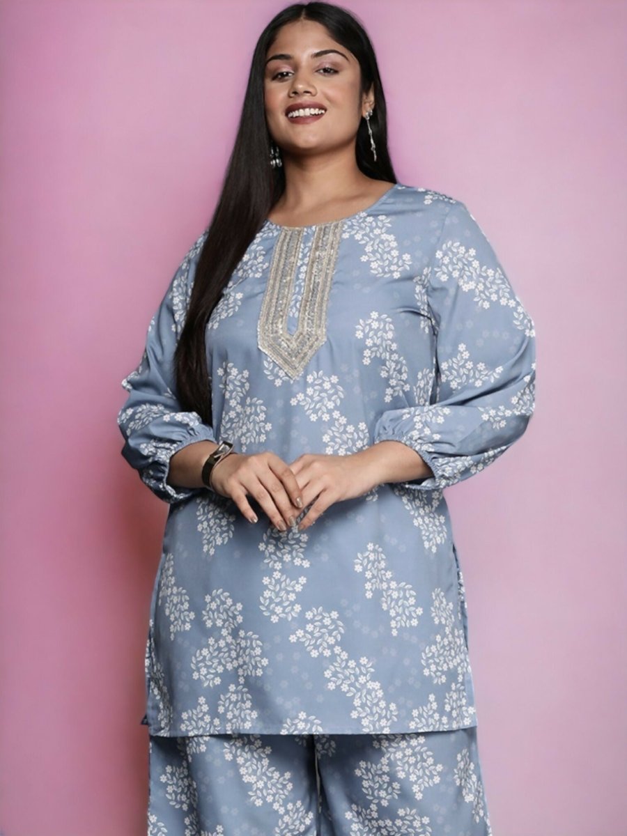 Ahalyaa Women's Traditional wear Tunic - Grey | Grocsy