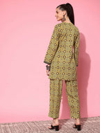 Ahalyaa Women's Traditional Wear Co-ods - Mustard | Grocsy