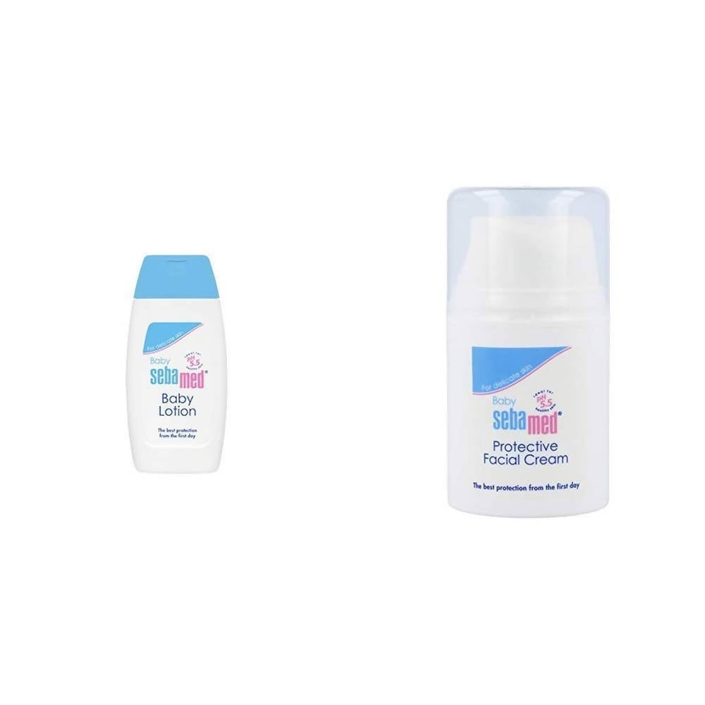 Sebamed Baby Lotion And Protective Facial Cream Combo | Grocsy