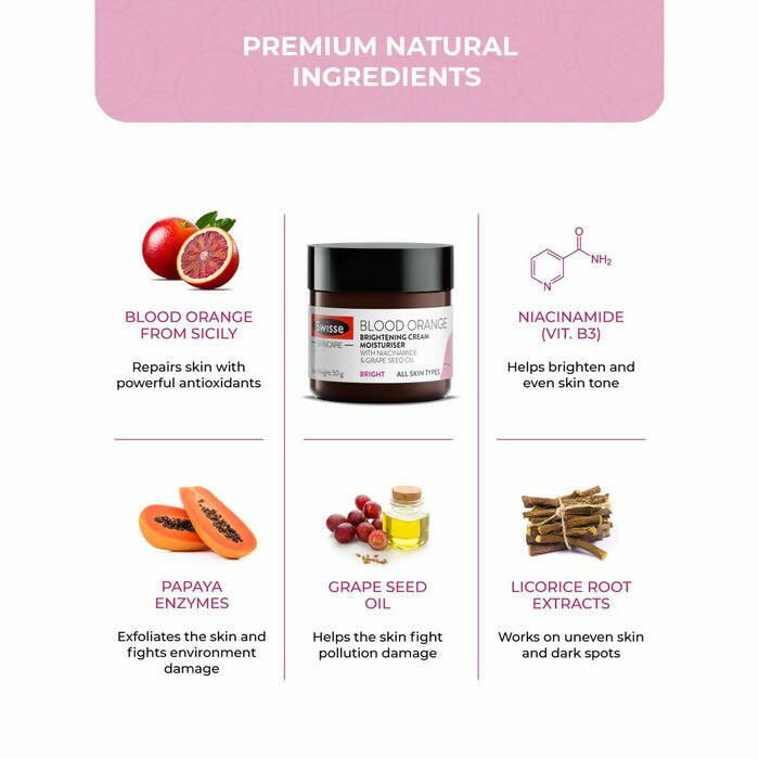 Swisse Blood Orange Brightening Cream Moisturiser | Grocsy