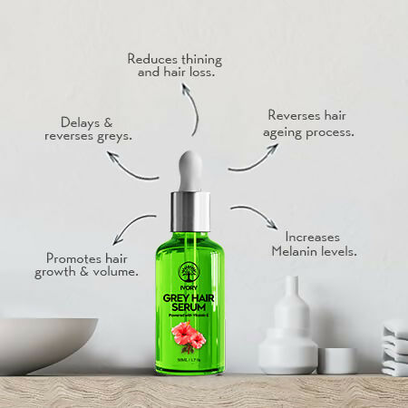 Ivory Natural Grey Hair Serum - Restore Natural Hair Color | Grocsy