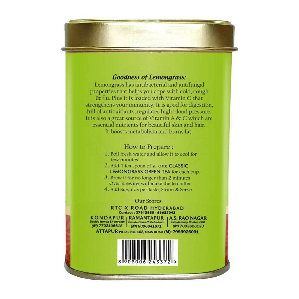 A-One Classic Premium Lemongrass Green Tea | Grocsy