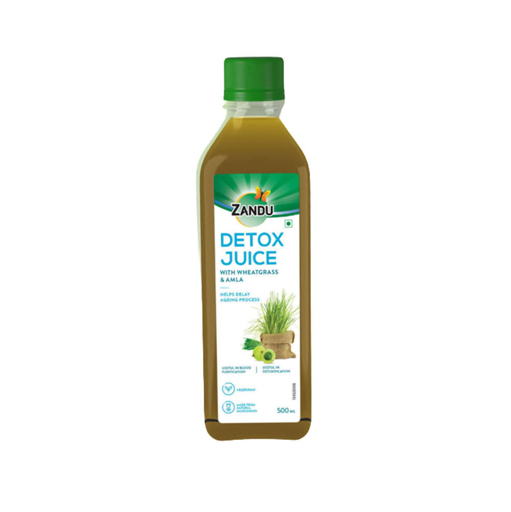 Zandu Detox Juice with Wheatgrass & Amla | Grocsy