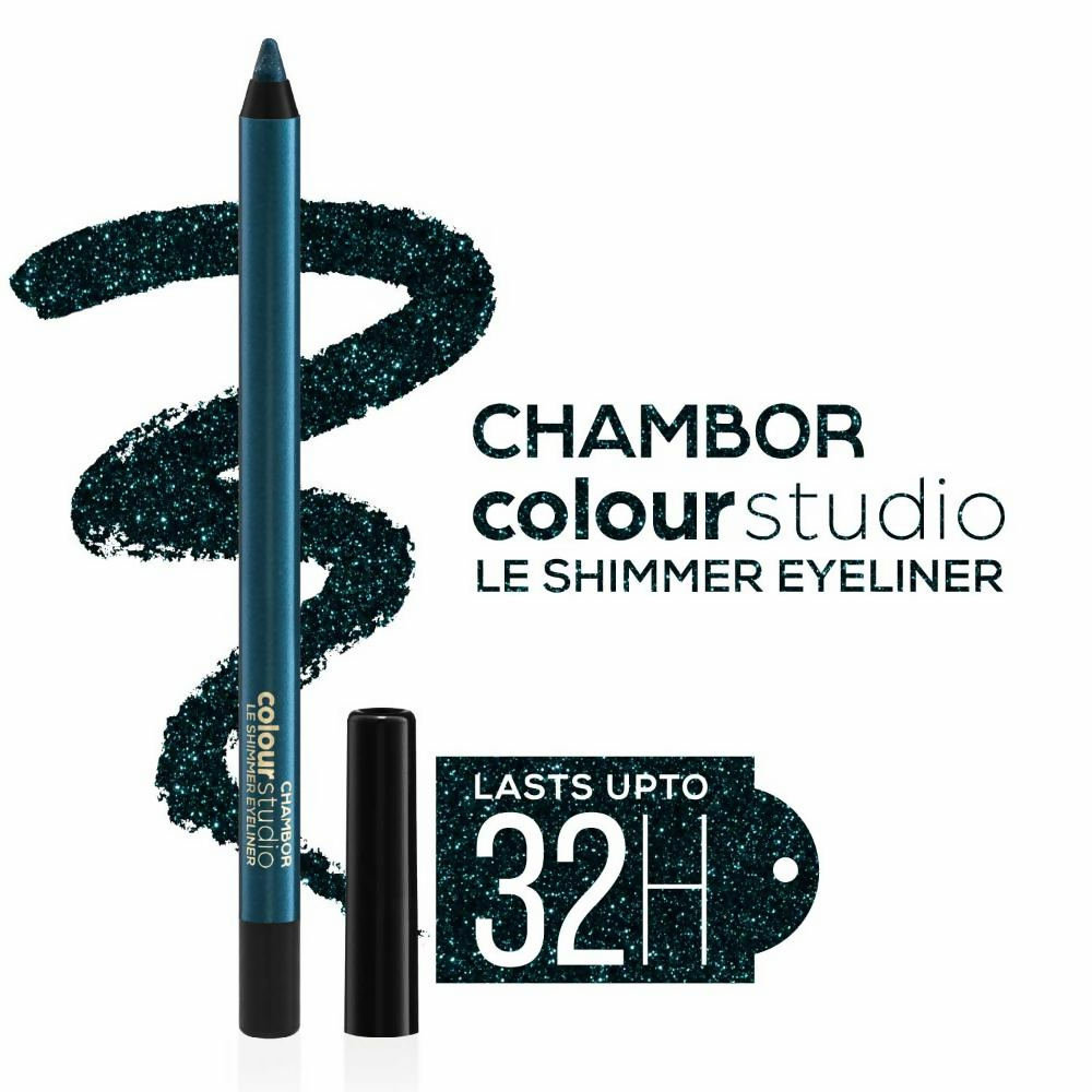 Chambor Colour Studio Le Shimmer Eyeliner - Teal Sequins | Grocsy