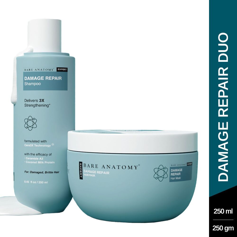 Bare Anatomy Expert Damage Repair Hair Mask & Shampoo | Grocsy
