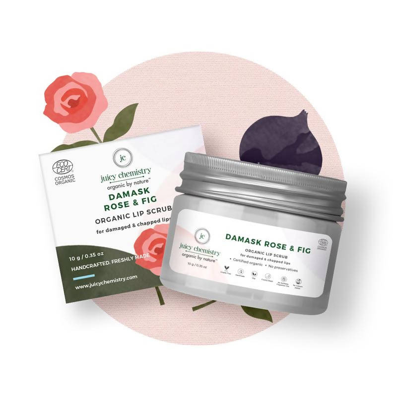 Juicy Chemistry Damask Rose & Fig Lip Scrub | Grocsy