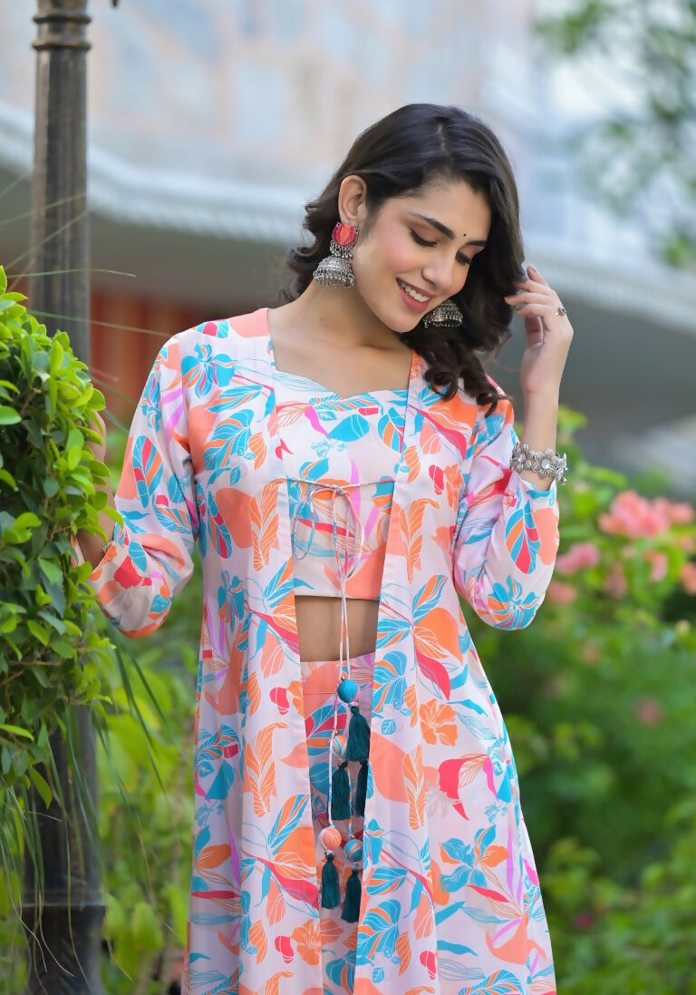 Designer Stylish Off White With Multi Ab Cotton Stitched jacket Style - Anbazaar | Grocsy