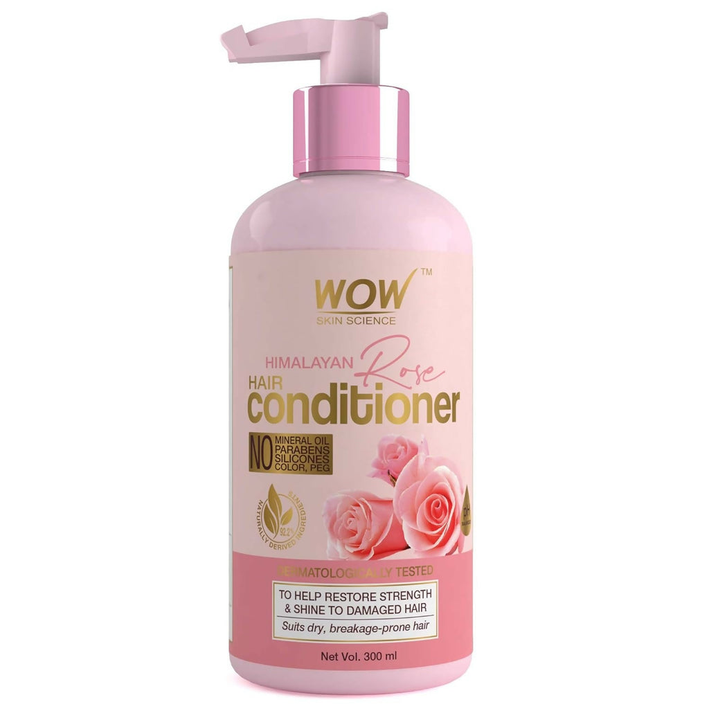 WOW Skin Science Himalayan Rose Conditioner For Volumnising Hair, Anti Smelly Scalp | Grocsy