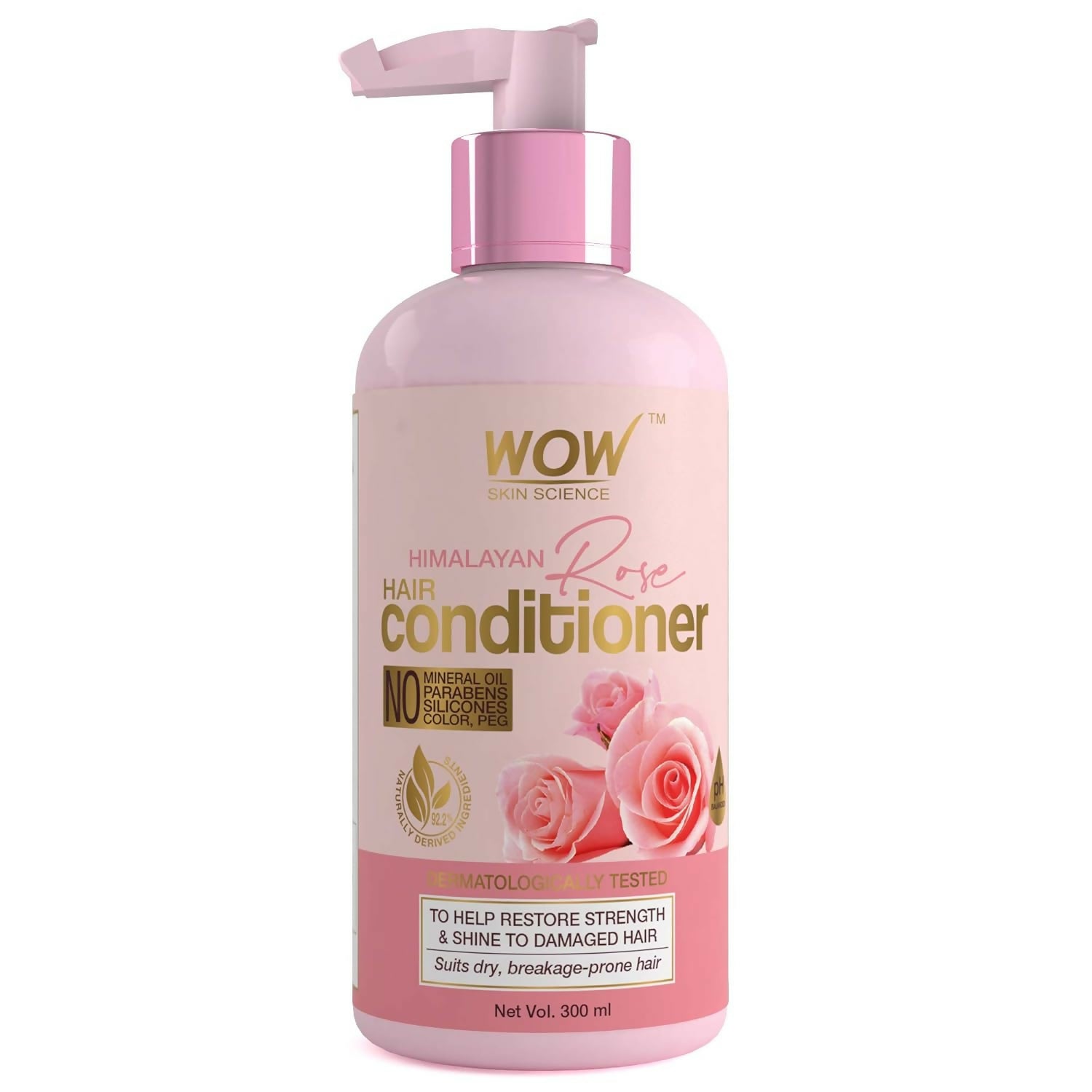 WOW Skin Science Himalayan Rose Conditioner For Volumnising Hair, Anti Smelly Scalp | Grocsy