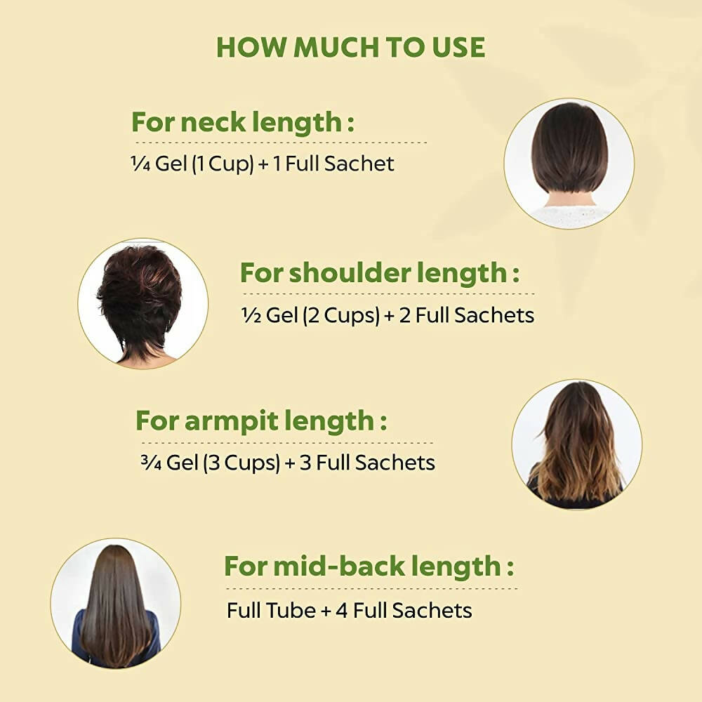 Indus Valley Damage-Free Gel Hair Color-Black | Grocsy