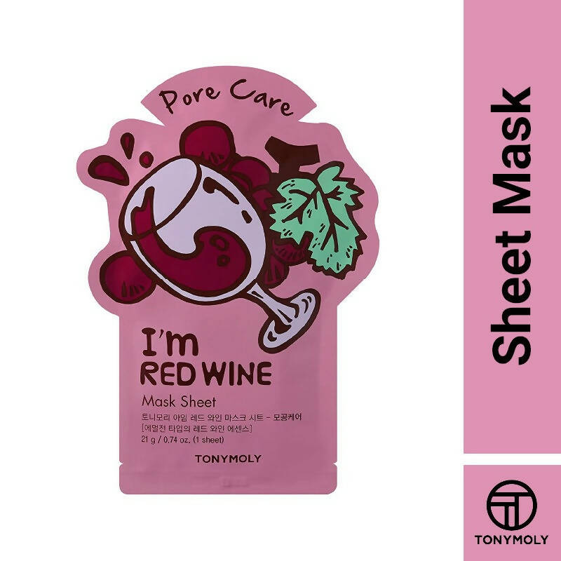 Tonymoly I'M Red Wine Mask Sheet - Korean Skincare | Grocsy