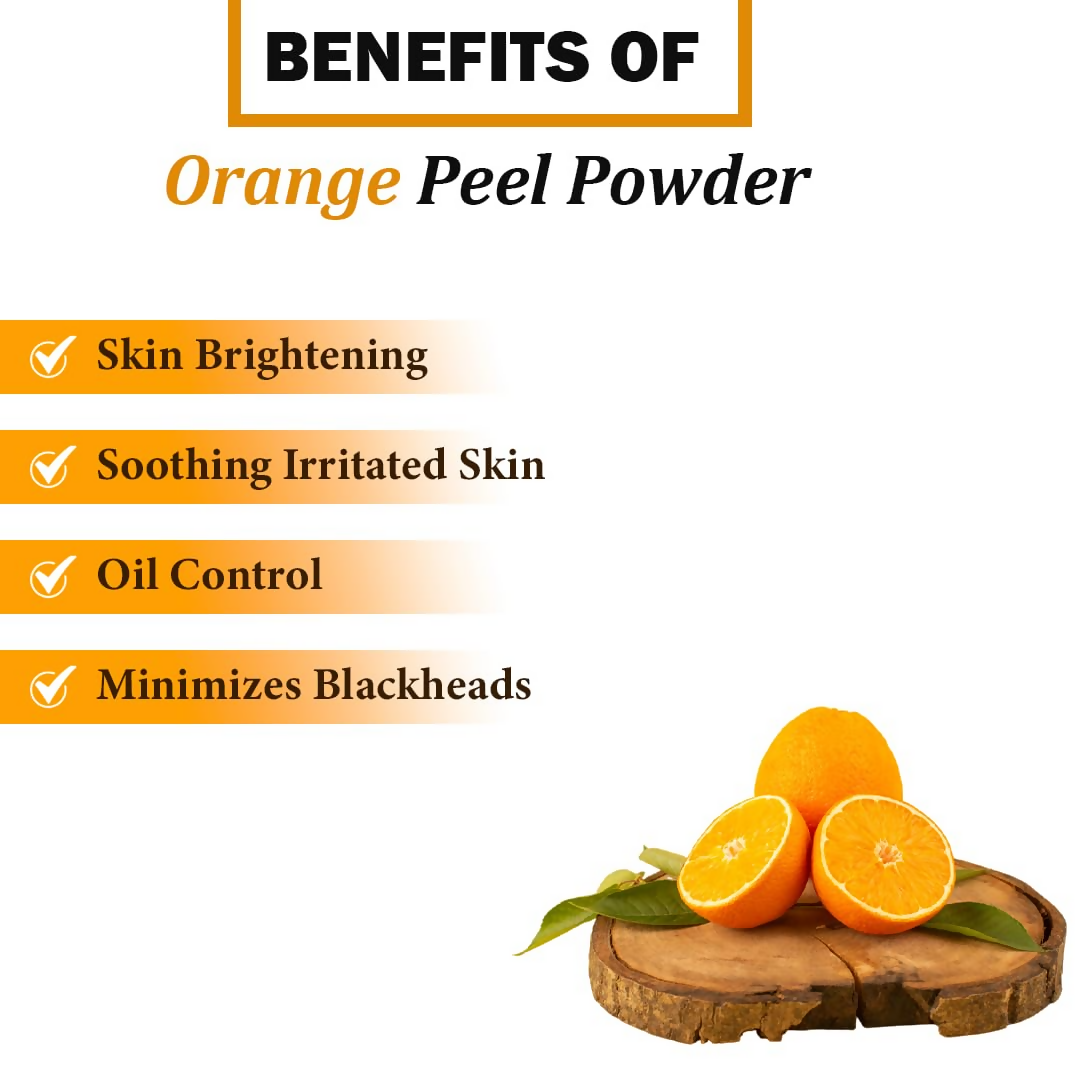 Veda Harvest Orange Peel Powder For Skin Lightening Face Pack | Grocsy