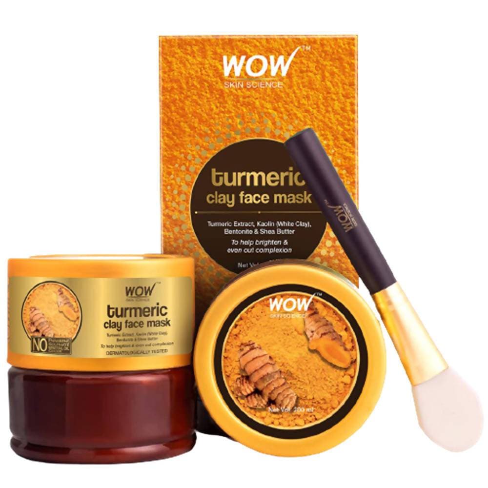 Wow Skin Science Turmeric Clay Face Mask | Grocsy