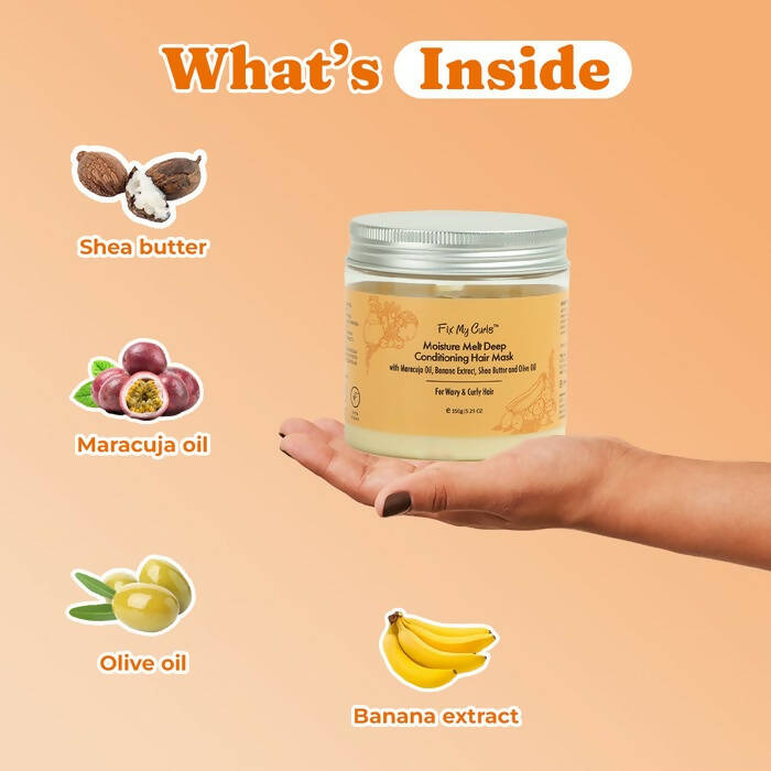 Fix My Curls Moisture Melt Deep Conditioning Hair Mask | Grocsy