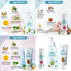 The Natural Wash Baby Lip Balm, Baby Face Cream & Baby Body Lotion For Soft Lips And Skin Combo | Grocsy